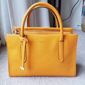 Radley London Arlington yellow leather tote bag